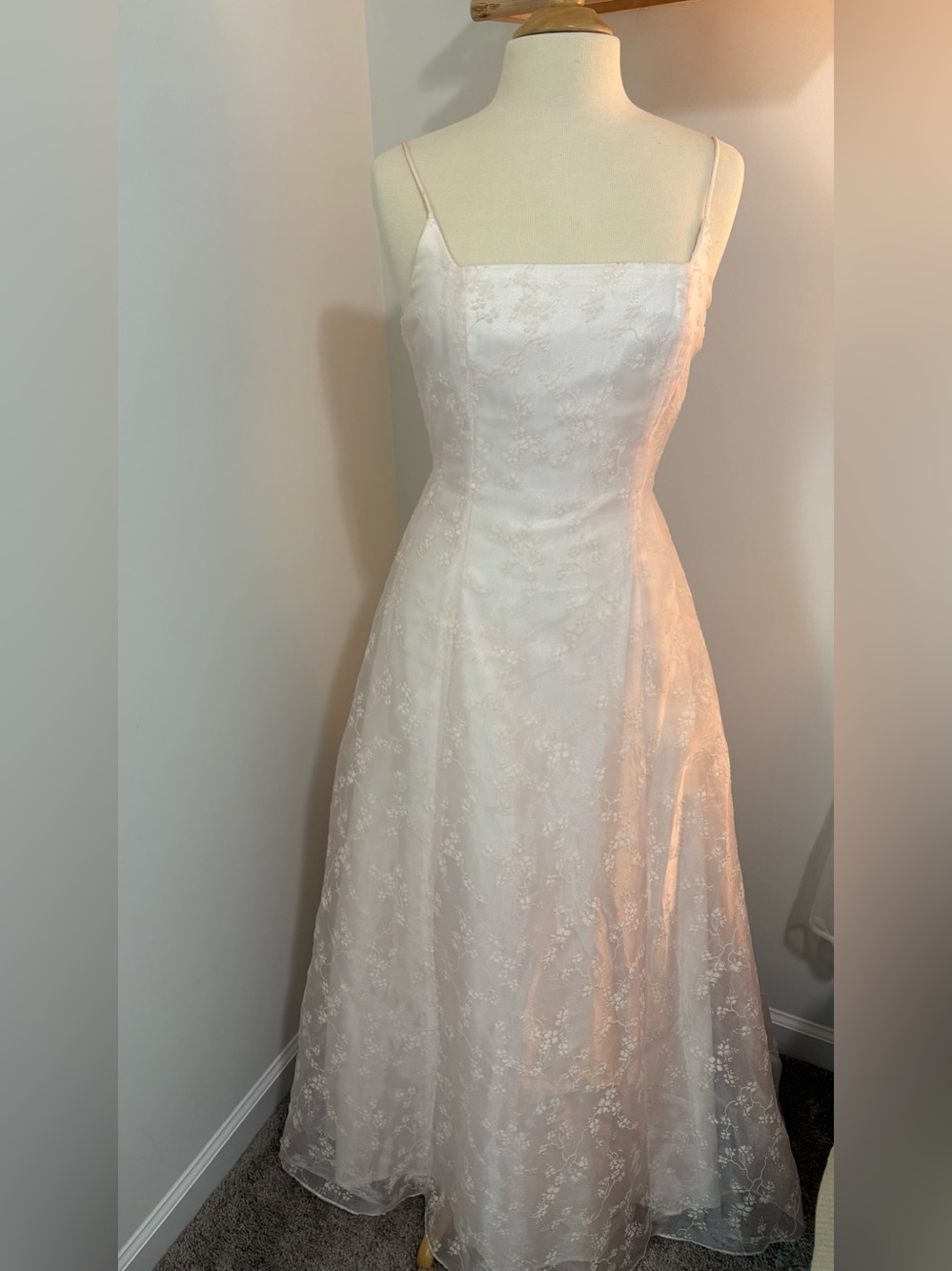 Vintage Morgan and Co. Pink Sparkle A-Line Dress